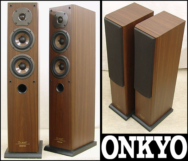 ☆美品 ONKYO オンキョー トールスピーカー ペア D-305F 木目-